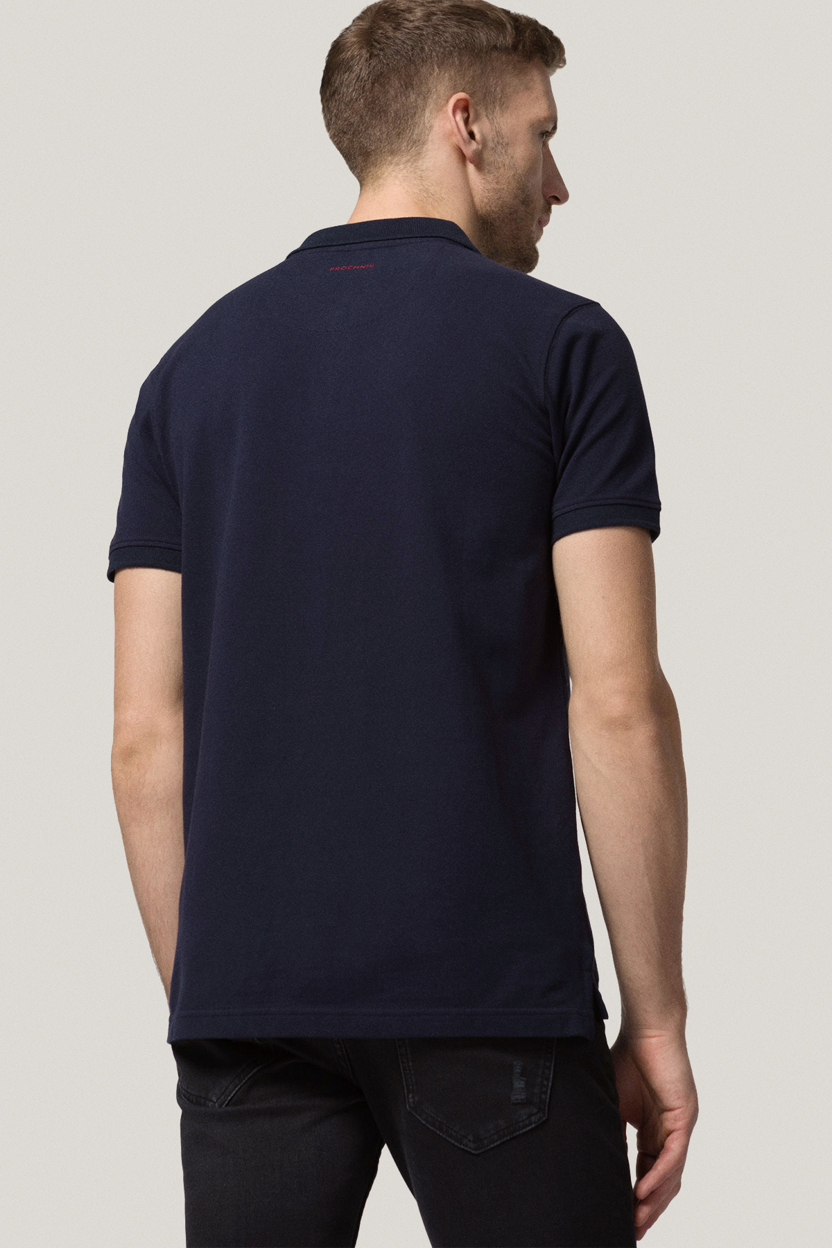 Koszulka Polo z Bawełny Granatowa PM1
