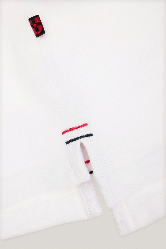 Koszulka Polo z Bawełny Biała PM2