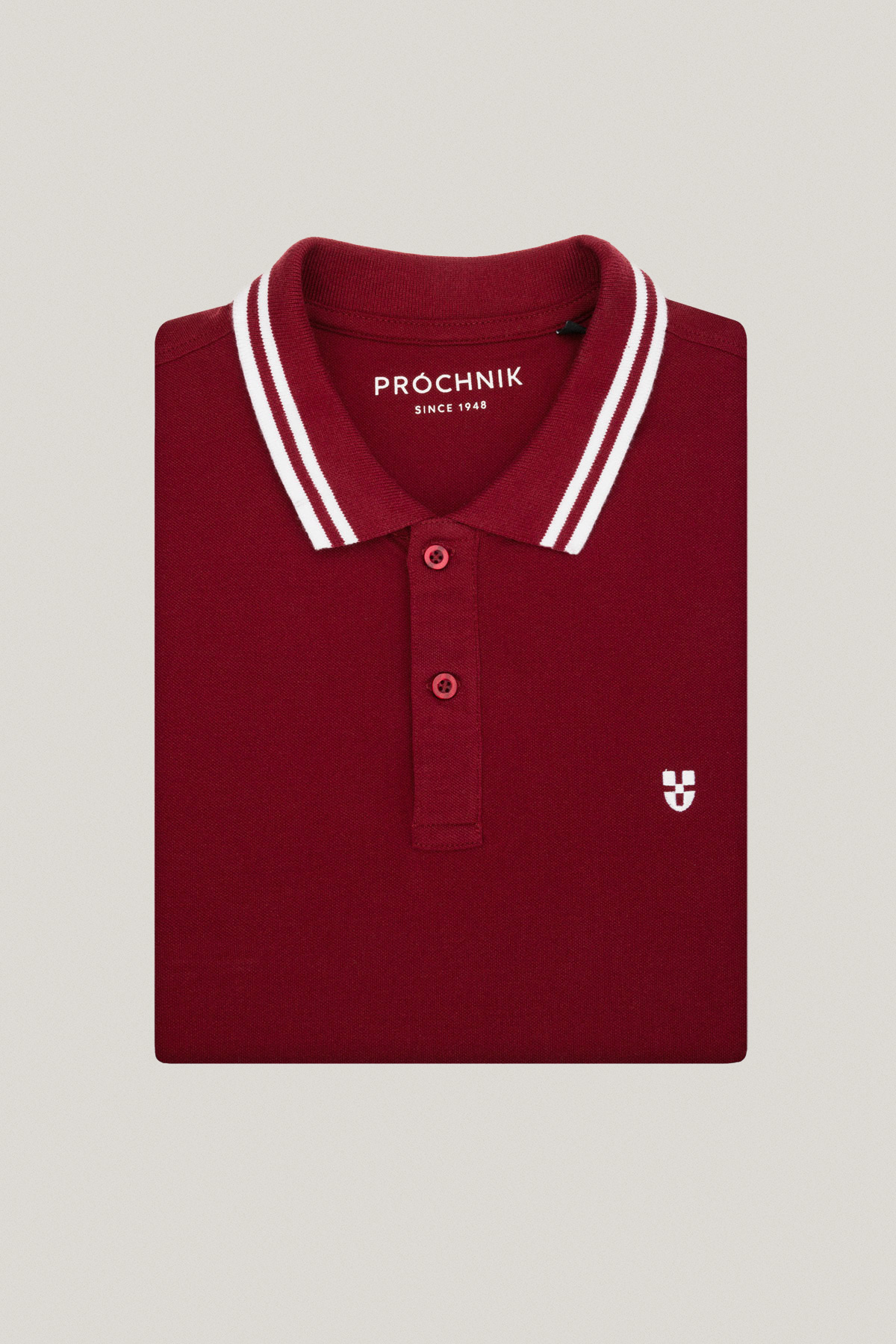 Koszulka Polo z Bawełny Bordowa PM2