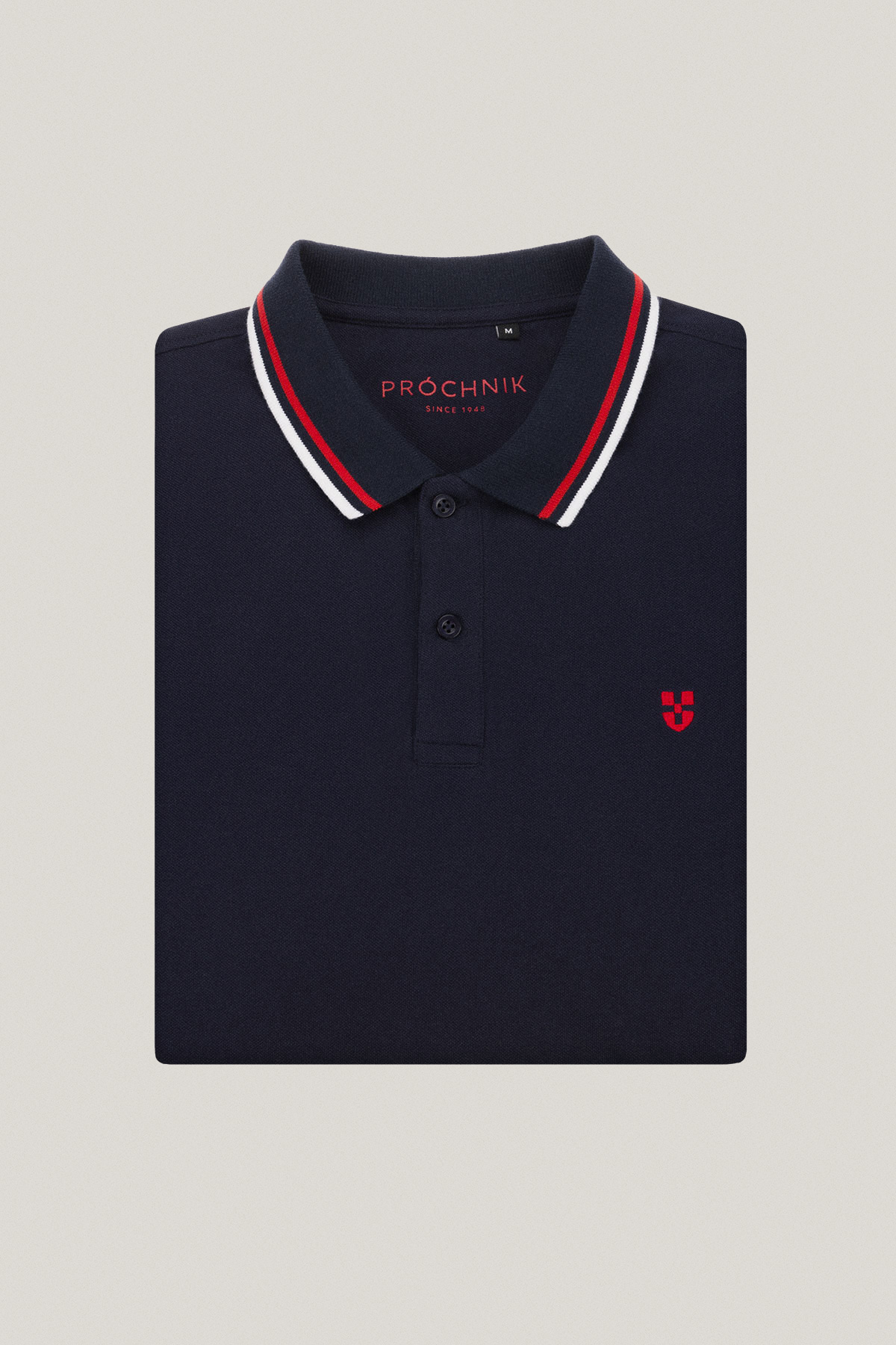 Koszulka Polo z Bawełny Granatowa PM2 