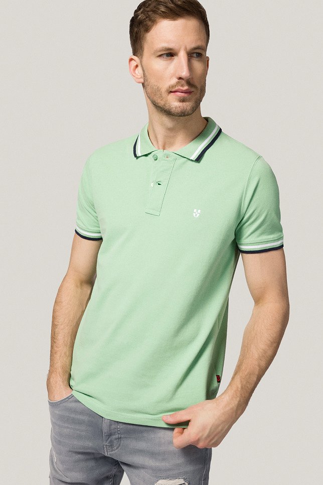 Koszulka Polo z Bawełny Jasnozielona PM2