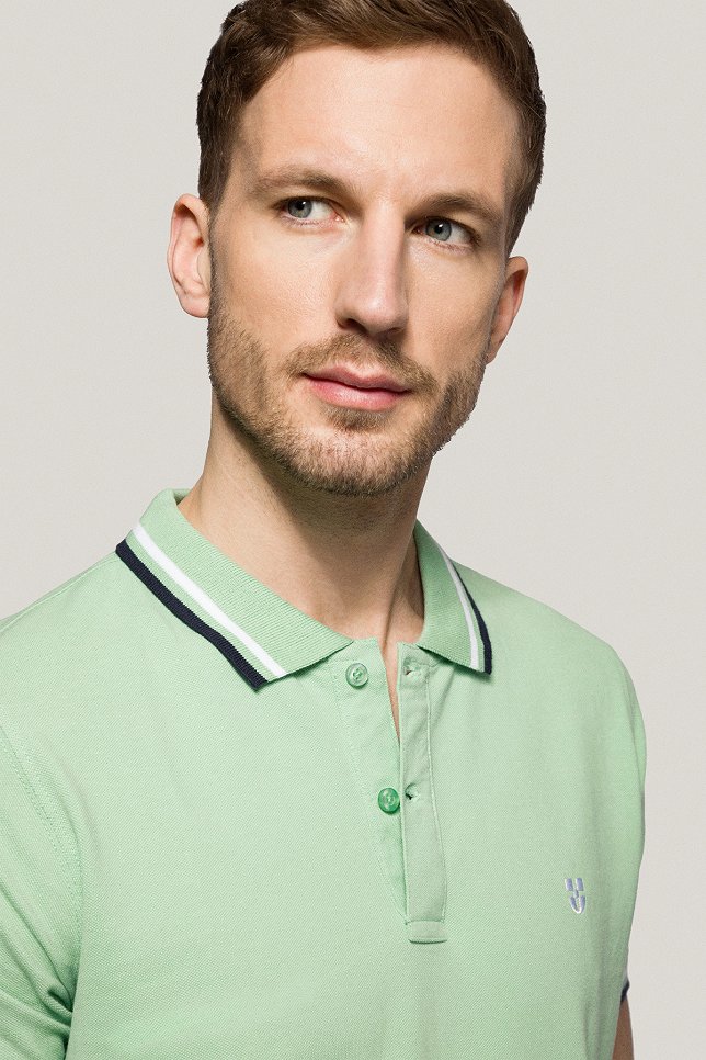 Koszulka Polo z Bawełny Jasnozielona PM2
