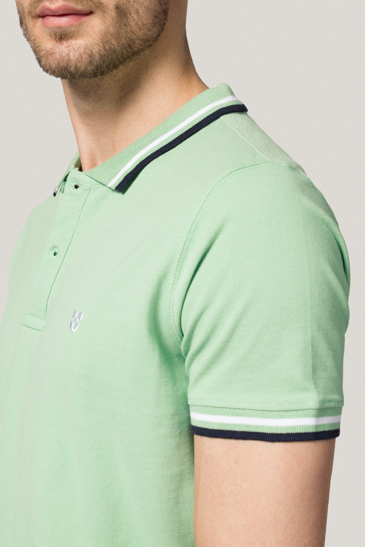 Koszulka Polo z Bawełny Jasnozielona PM2 