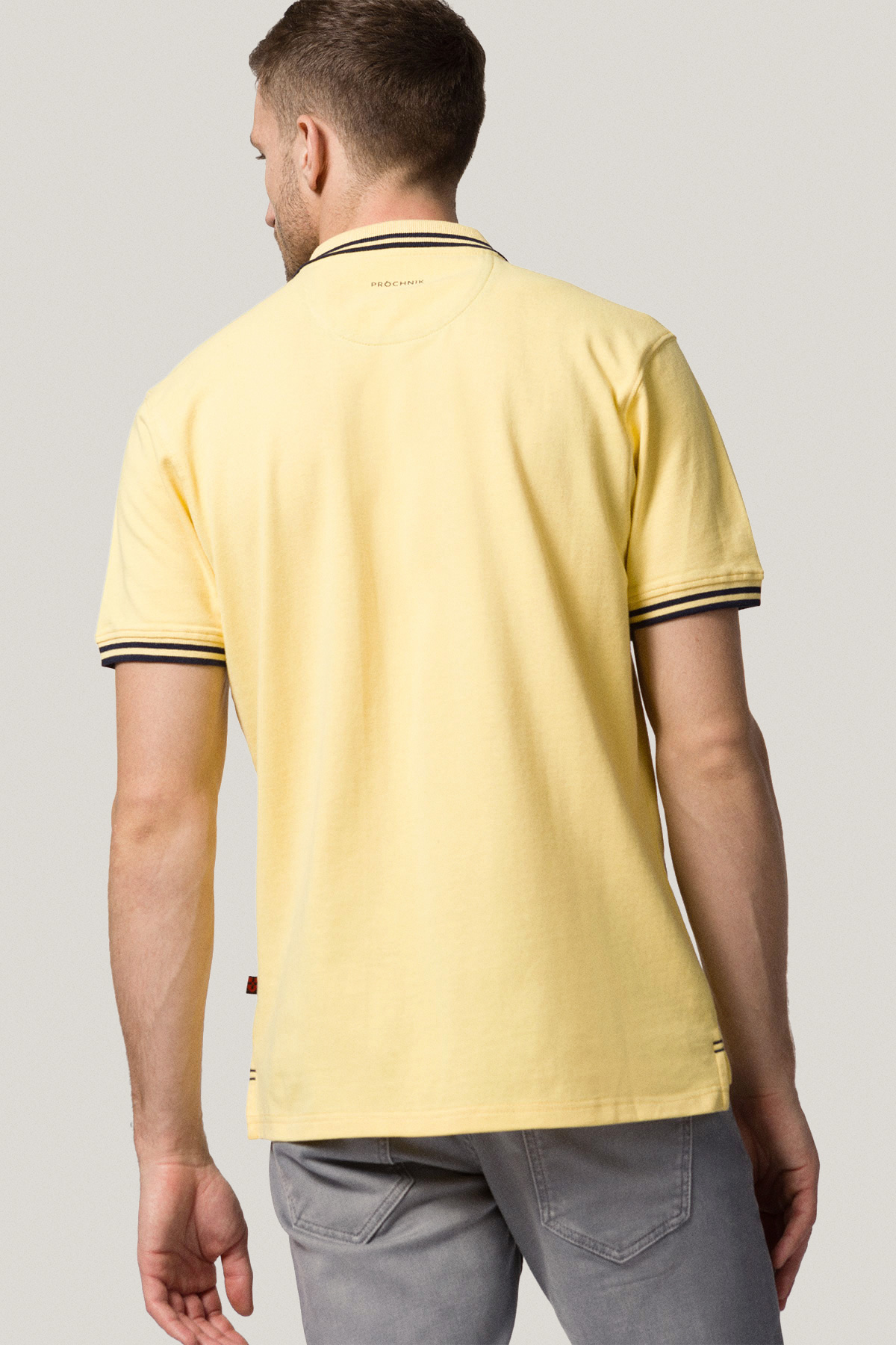 Koszulka Polo z Bawełny Jasnożółta PM2 