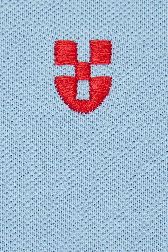 Koszulka Polo z Bawełny Błękitna PM3