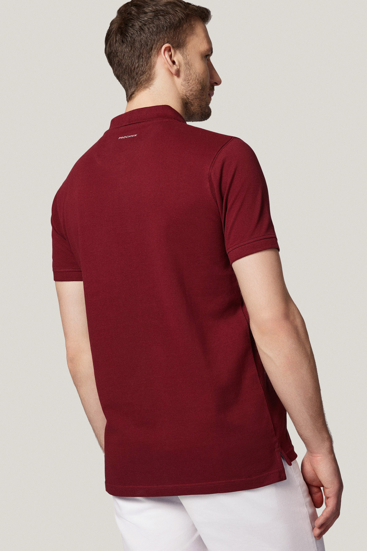 Koszulka Polo z Bawełny Bordowa PM3