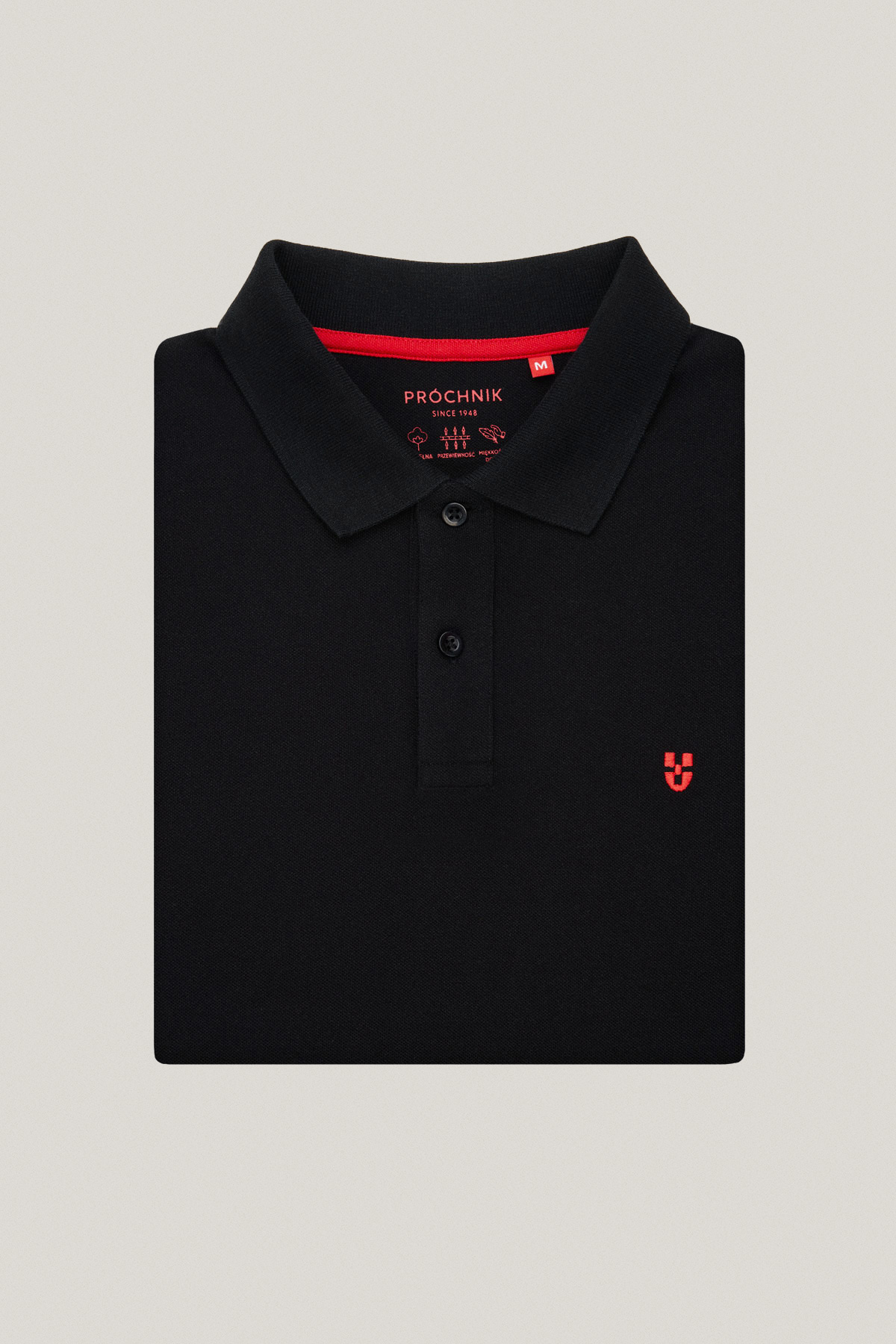 Koszulka Polo z Bawełny Czarna PM3