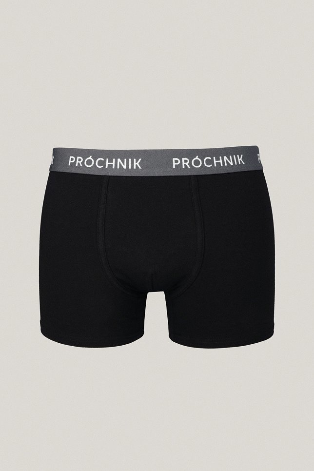 Zestaw 10 Par Czarnych Bokserek z Bawełną PM10