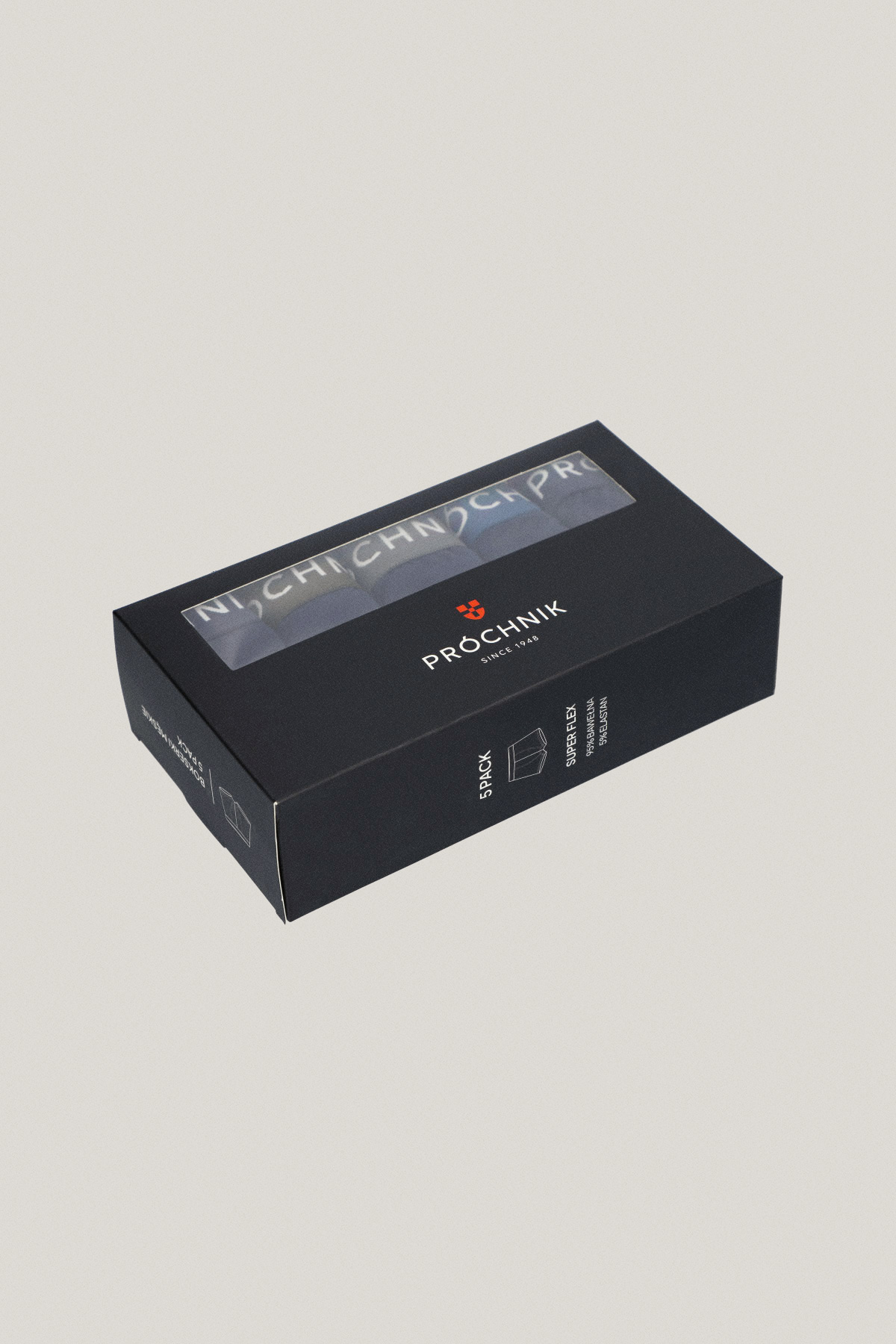 Zestaw 5 Par Granatowych Bokserek z Bawełną PM13