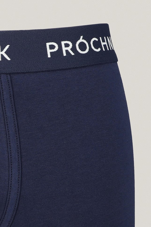 Zestaw 10 Par Granatowych Bokserek z Bawełną PM13