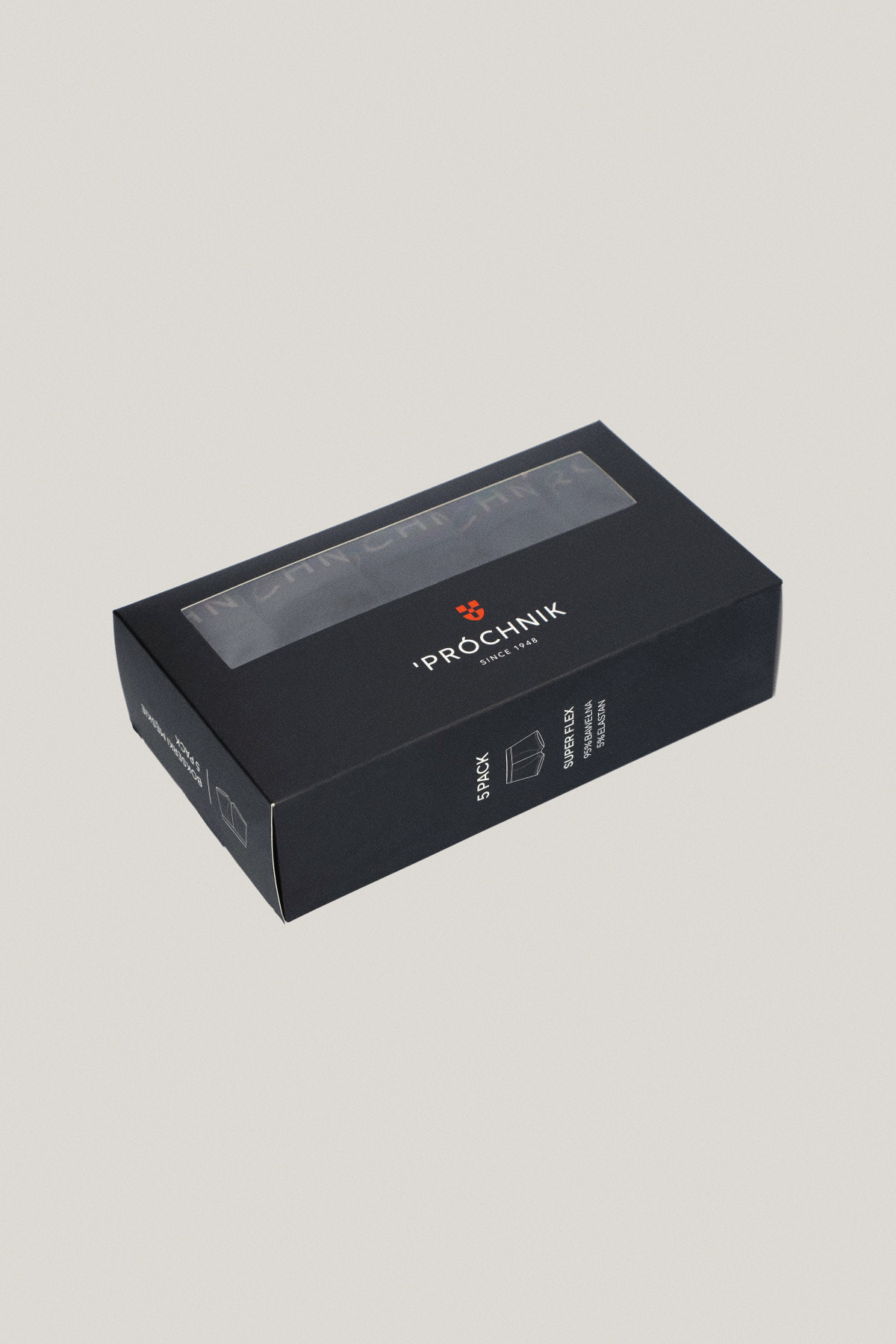 Zestaw 5 Par Czarnych Bokserek z Bawełną PM14