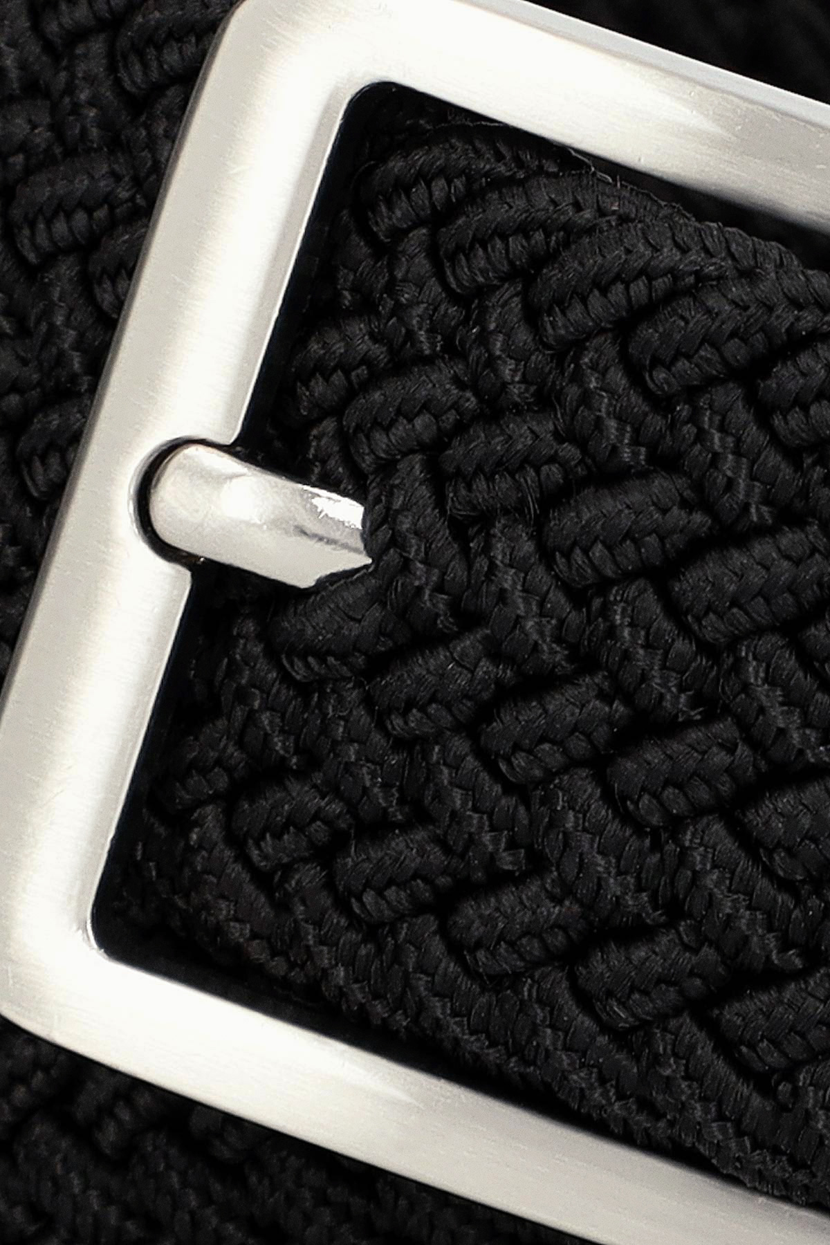 Pasek Czarny Pleciony PM10