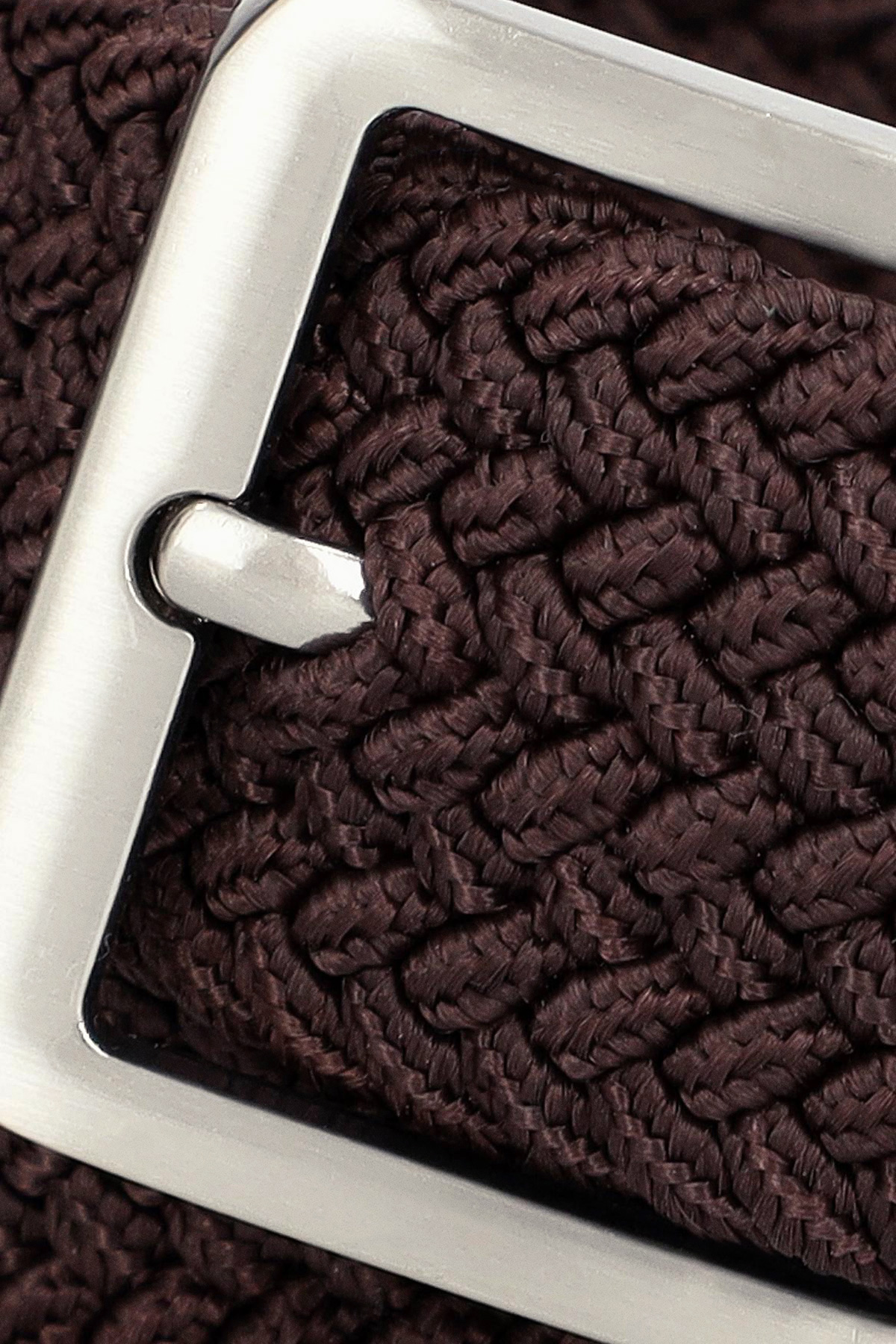 Pasek Brązowy Pleciony PM12