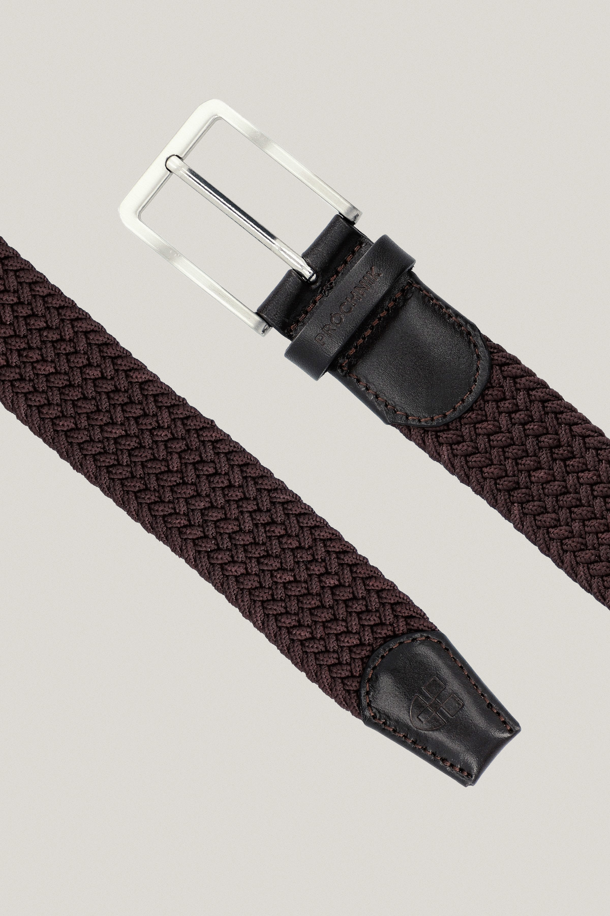 Pasek Brązowy Pleciony PM12