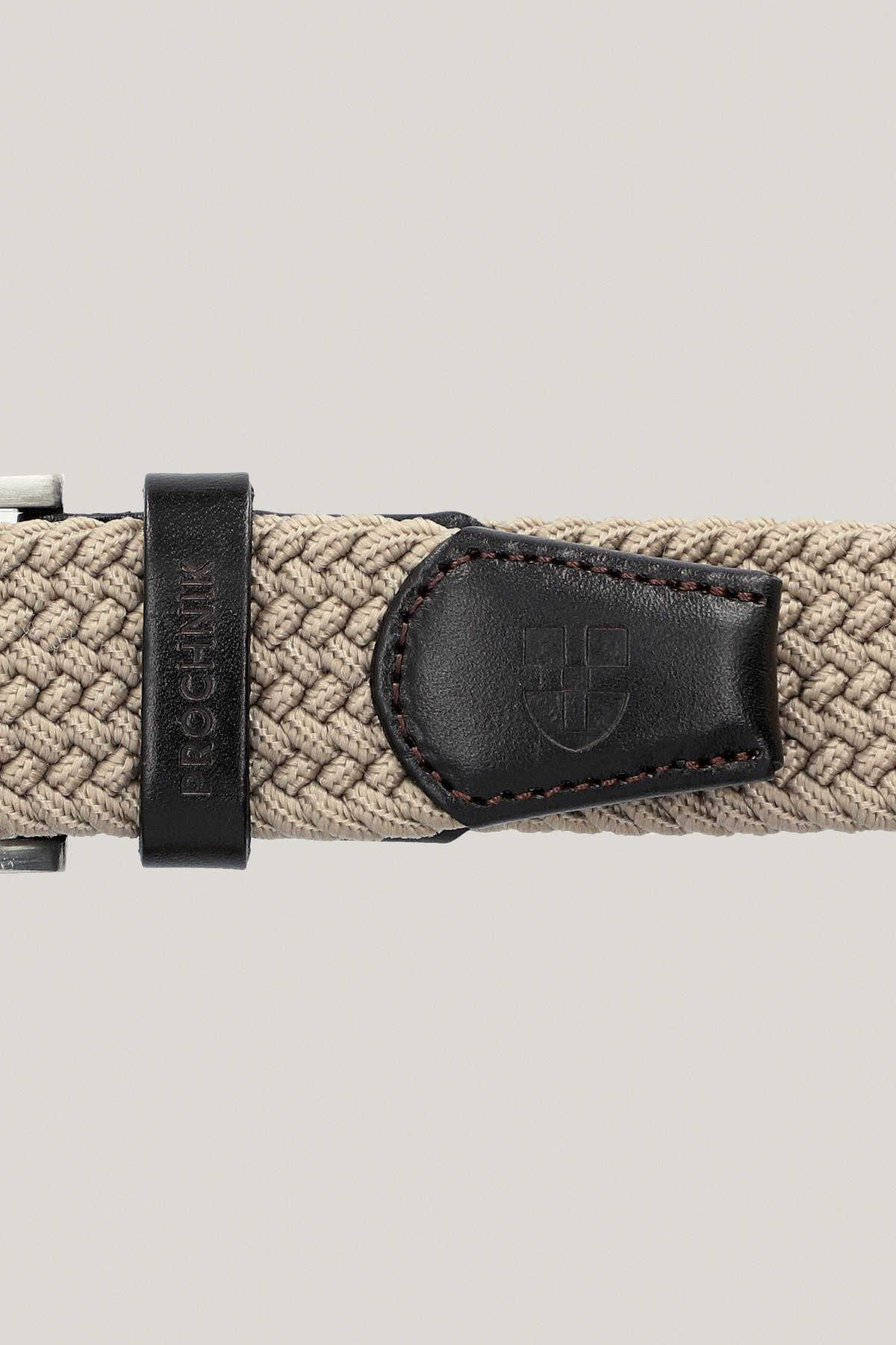 Pasek Beżowy Pleciony PM13