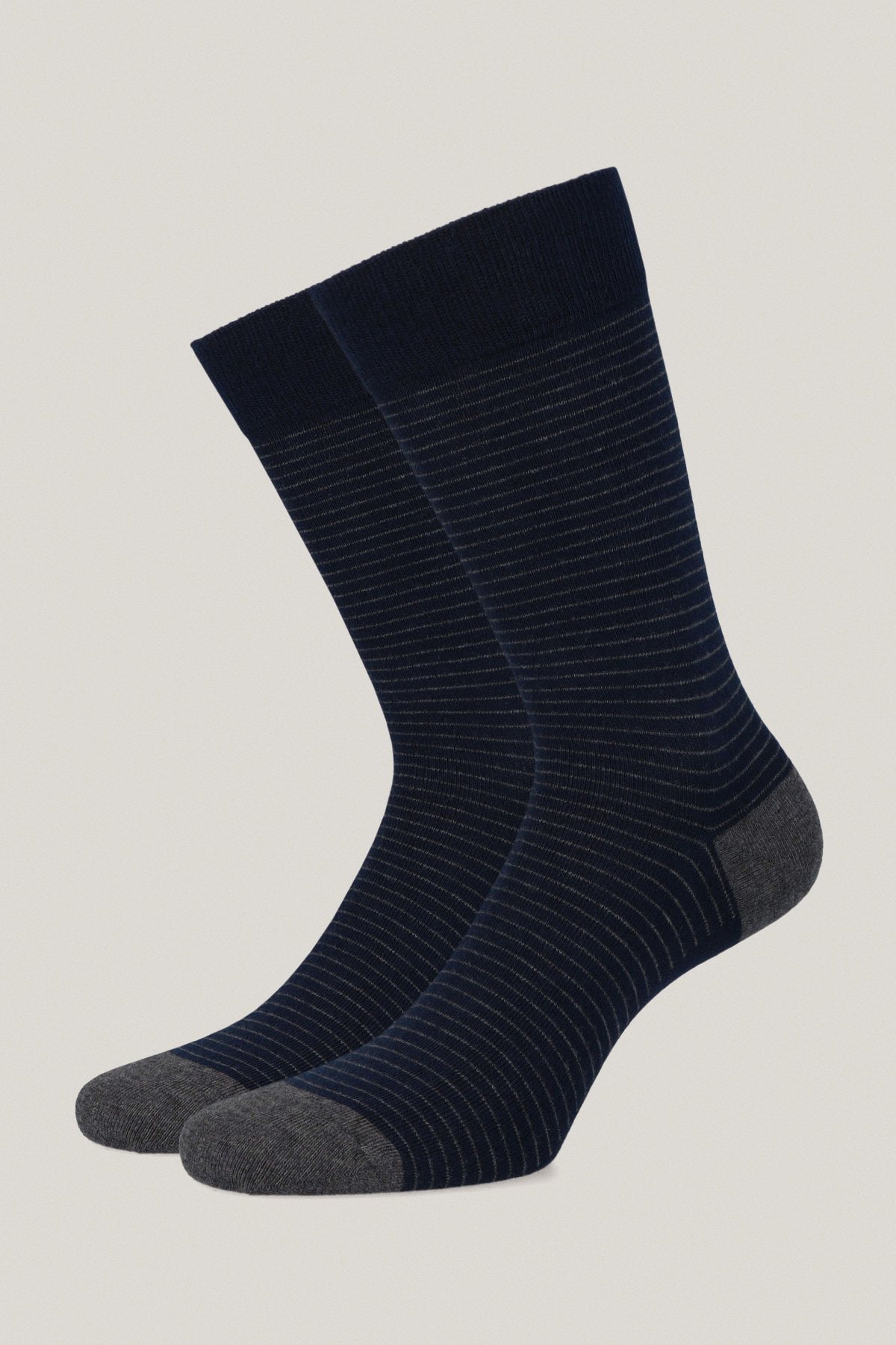 Zestaw 5 Par Wysokich Skarpet Gładkich i We Wzory PM10