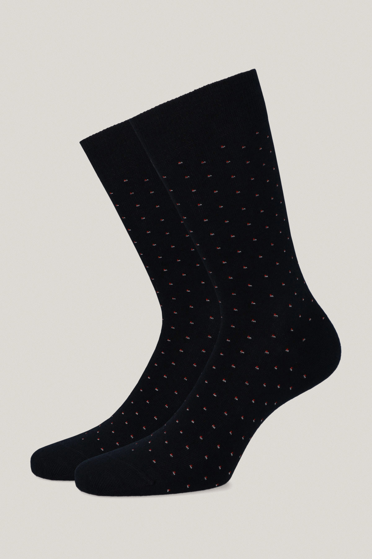 Zestaw 5 Par Wysokich Skarpet Gładkich i We Wzory PM11