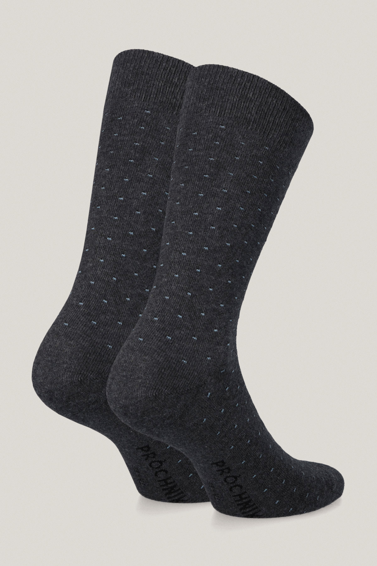 Zestaw 3 Par Wysokich Skarpet Gładkich i We Wzory PM1