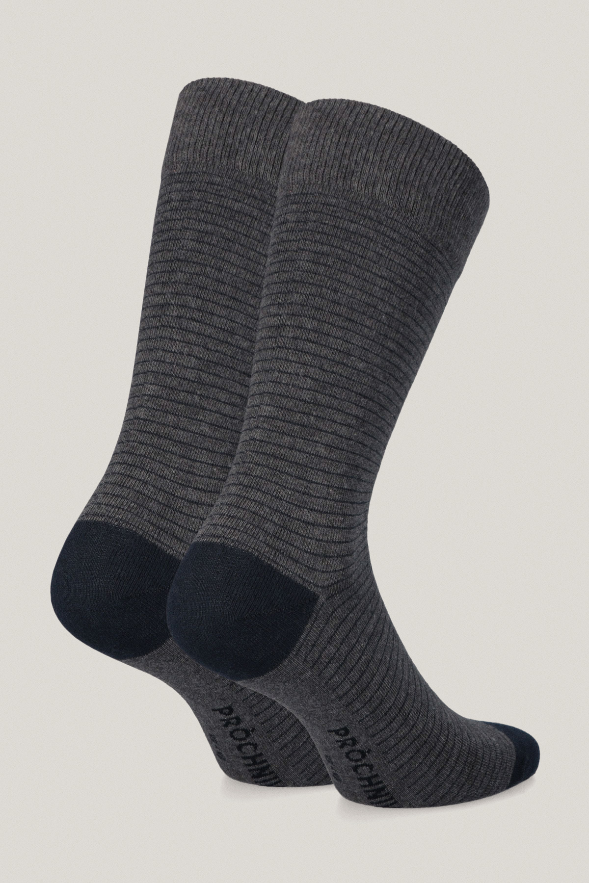 Zestaw 5 Par Wysokich Skarpet Gładkich i We Wzory PM10