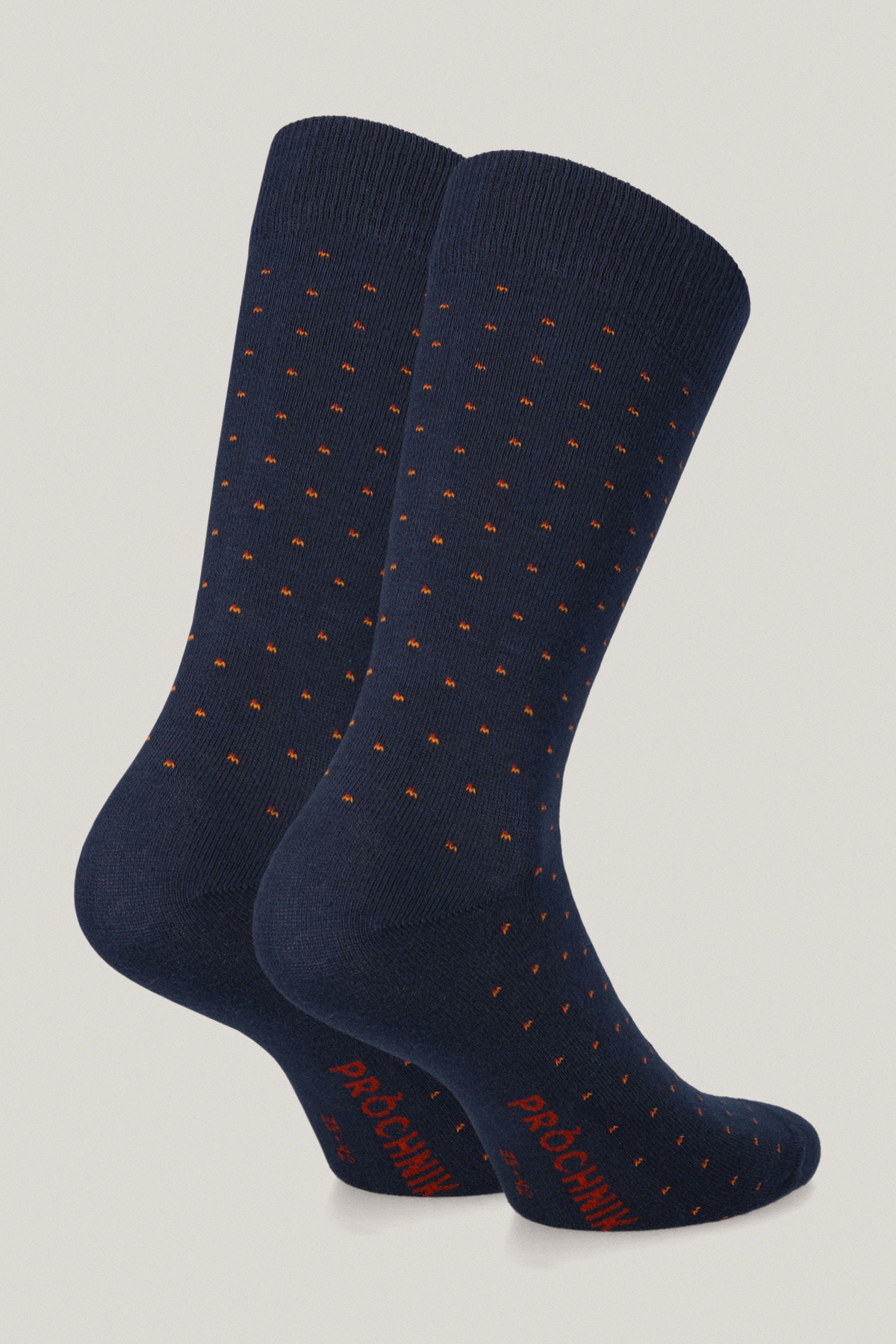 Zestaw 5 Par Wysokich Skarpet Gładkich i We Wzory PM11