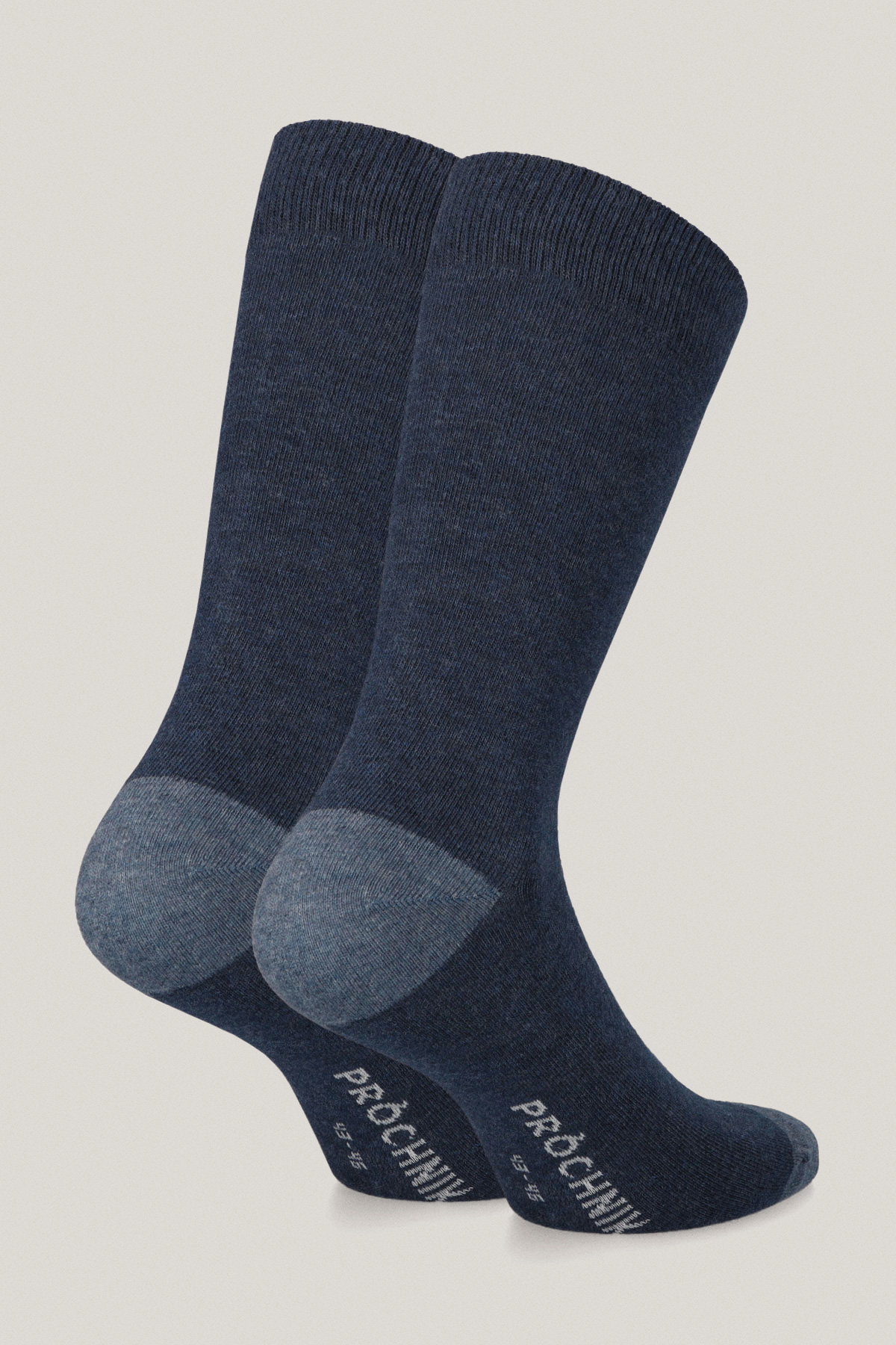 Zestaw 5 Par Wysokich Skarpet Gładkich i We Wzory PM11