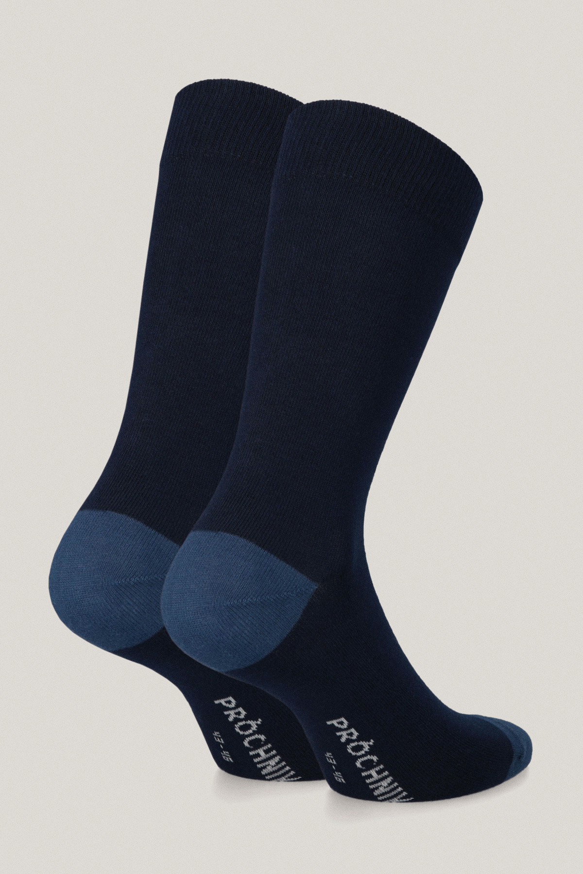 Zestaw 5 Par Wysokich Skarpet Gładkich i We Wzory PM12