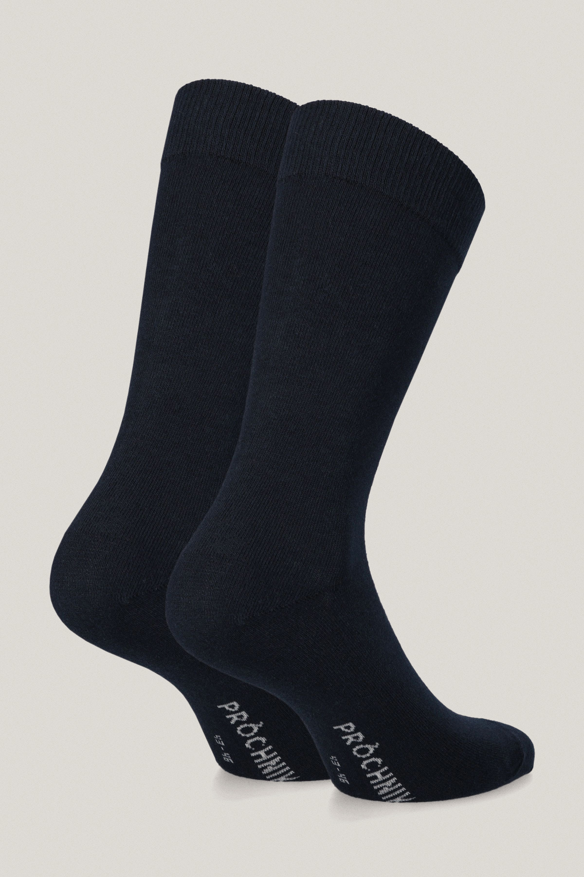 Zestaw 3 Par Wysokich Skarpet Granatowych PM4