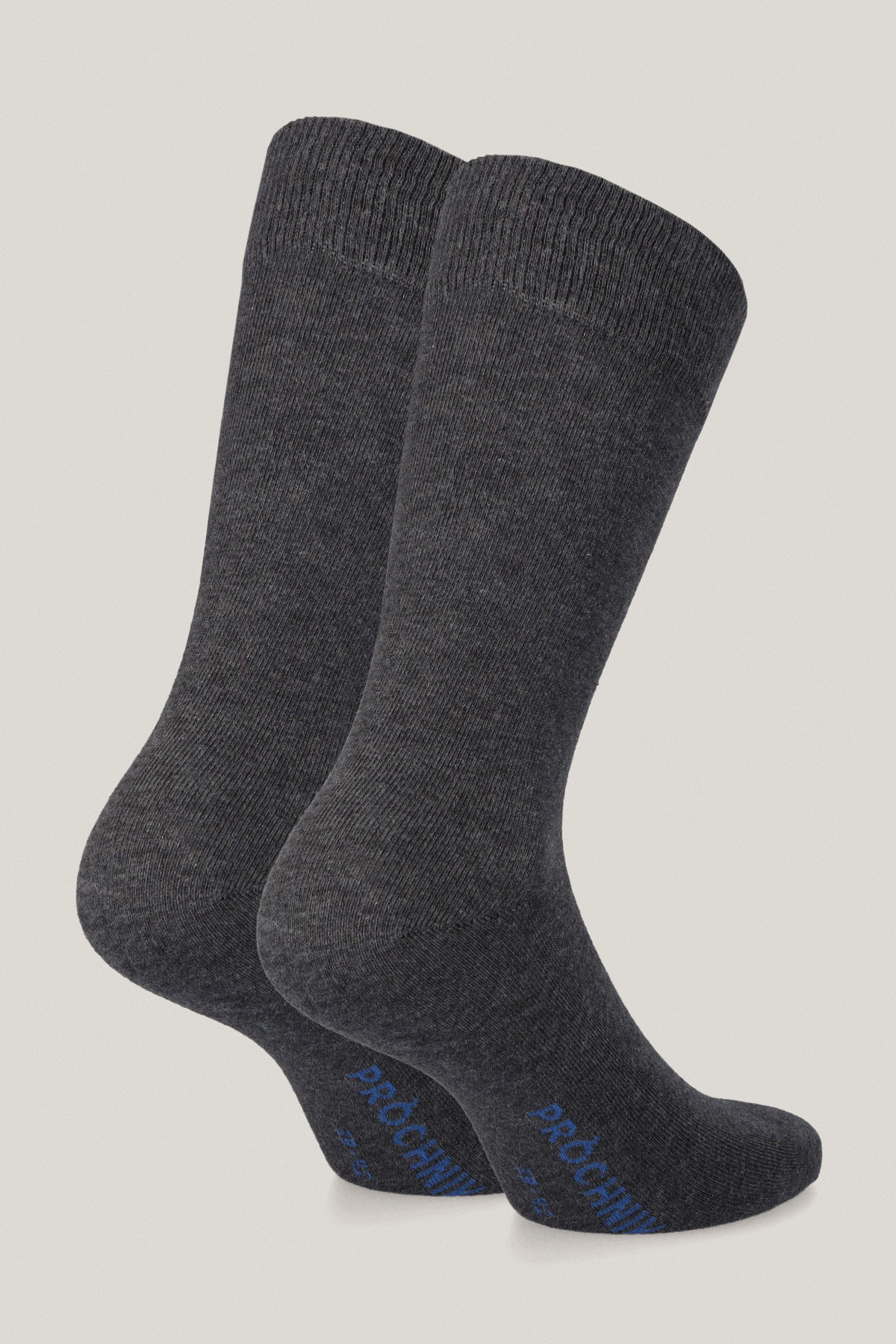 Zestaw 3 Par Wysokich Skarpet Czarnych i Szarych PM6