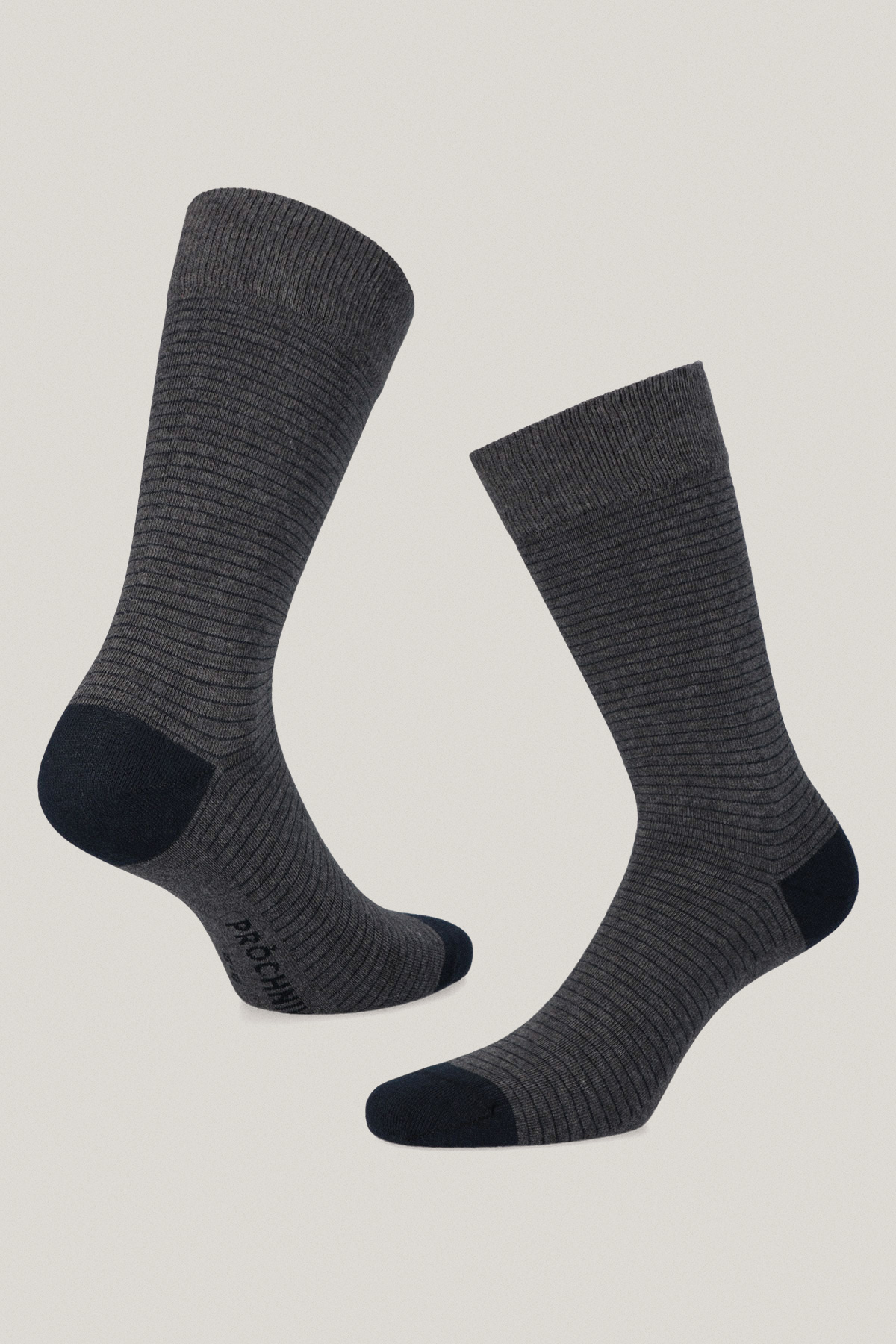 Zestaw 5 Par Wysokich Skarpet Gładkich i We Wzory PM10