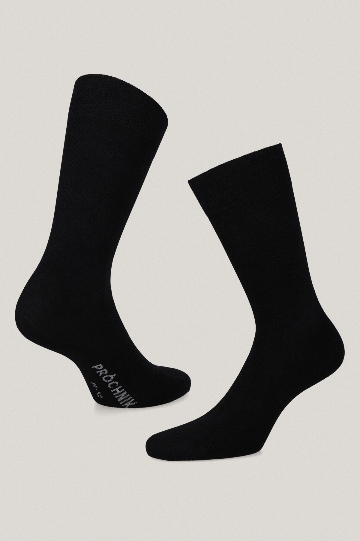 Zestaw 3 Par Wysokich Skarpet Gładkich i We Wzory PM2