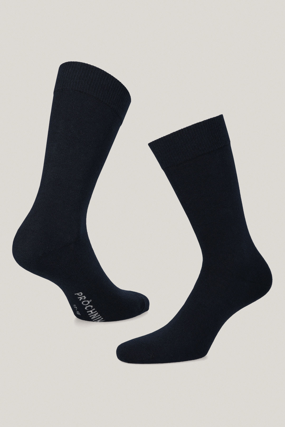 Zestaw 3 Par Wysokich Skarpet Granatowych PM4