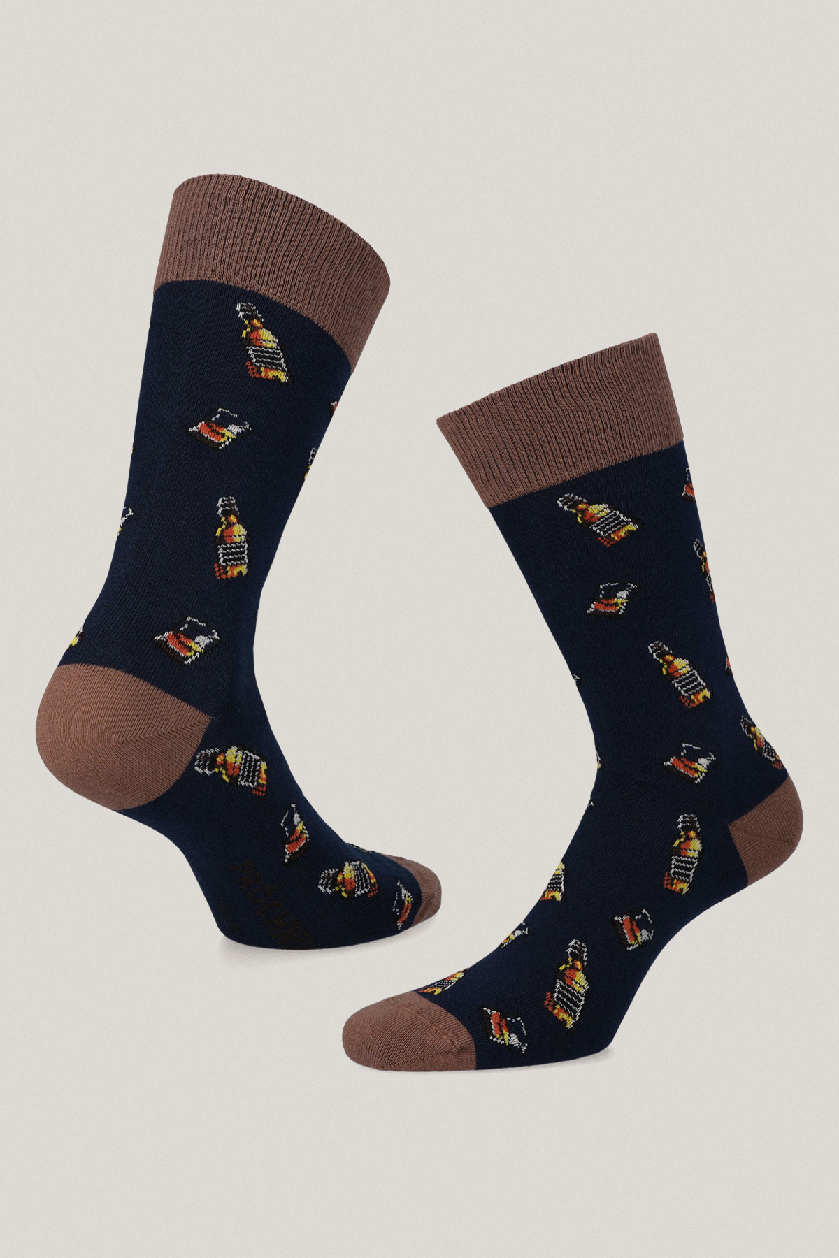 Zestaw 3 Par Wysokich Skarpet We Wzory PM7