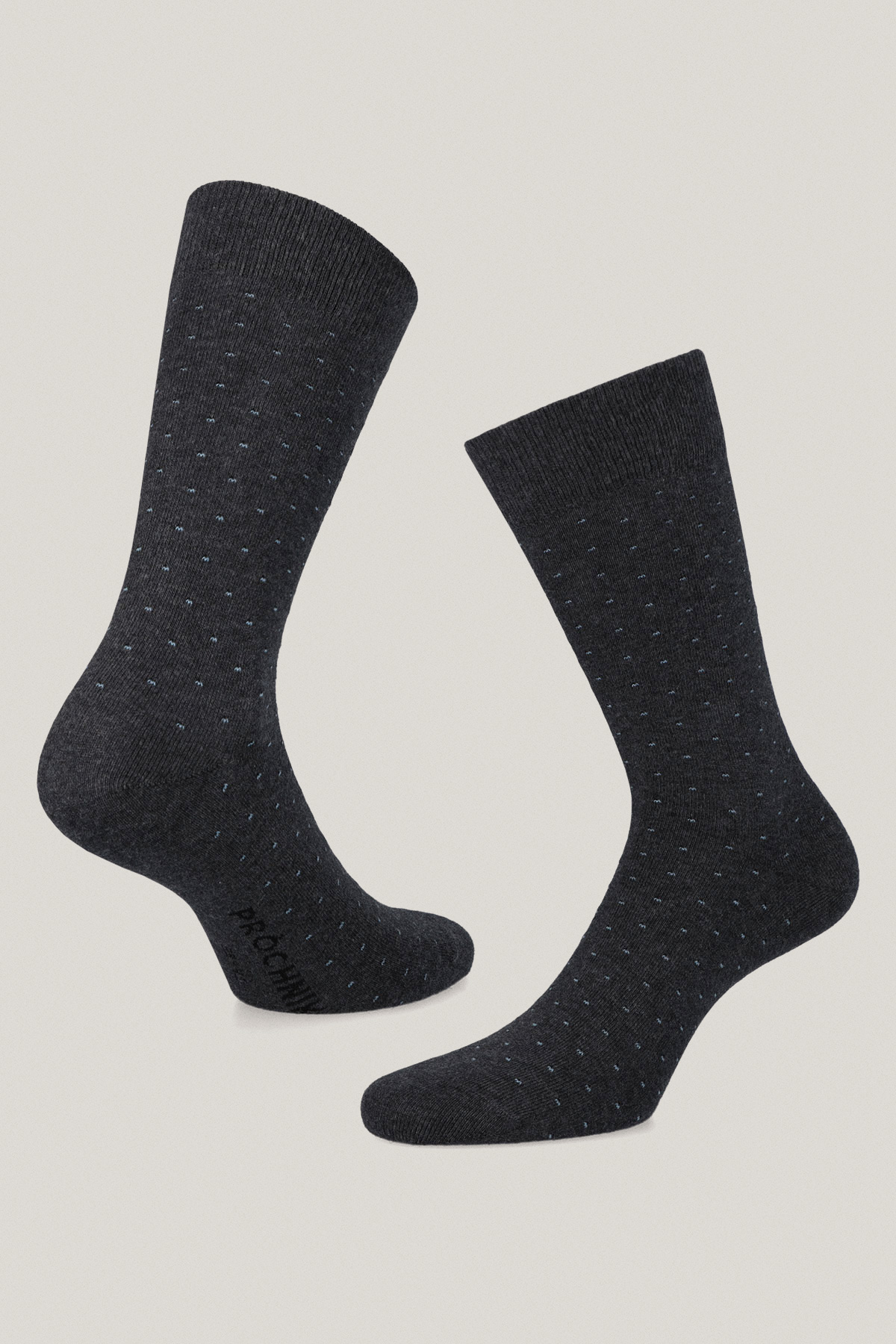 Zestaw 5 Par Wysokich Skarpet Gładkich i We Wzory PM8