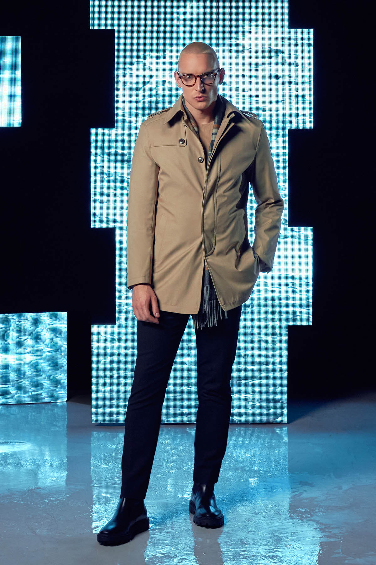 Płaszcz Przejściowy Beżowy PM1