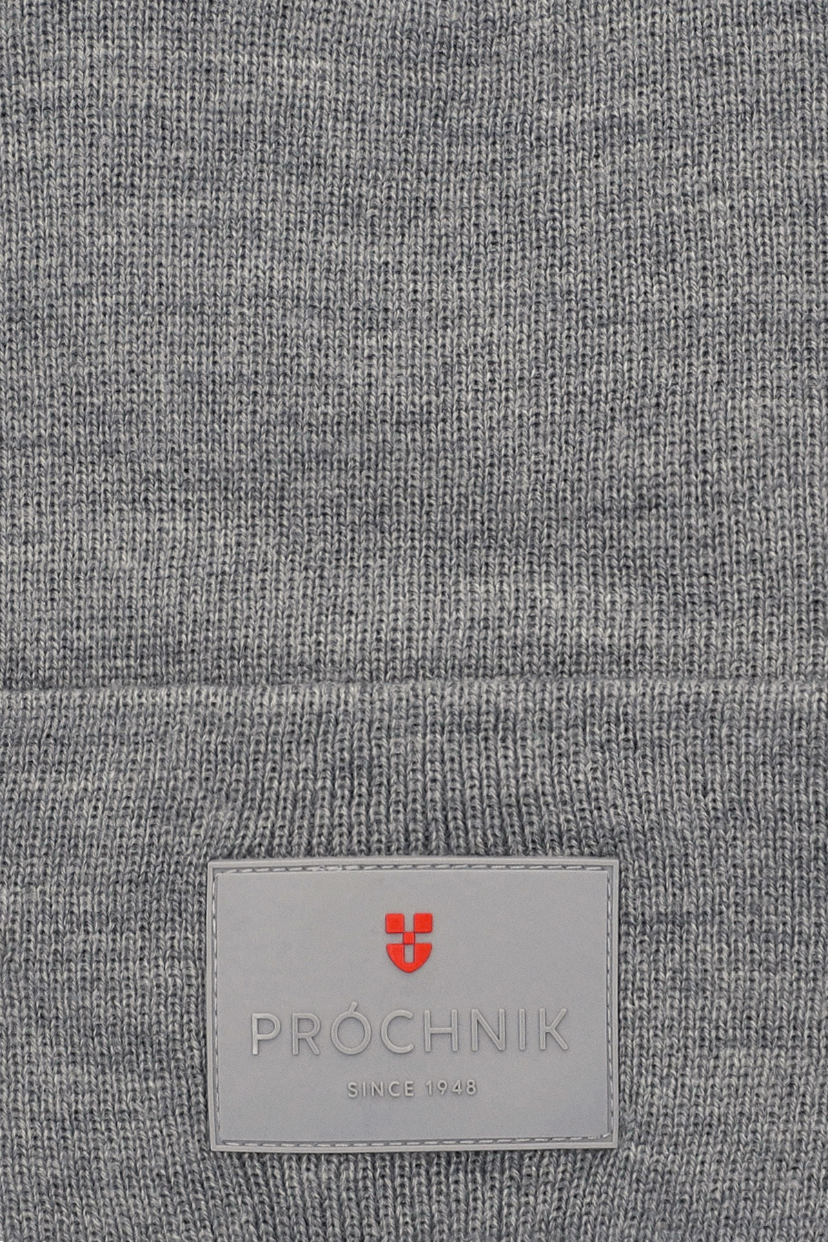 Czapka Szara z Prążkowanej Dzianiny PM1