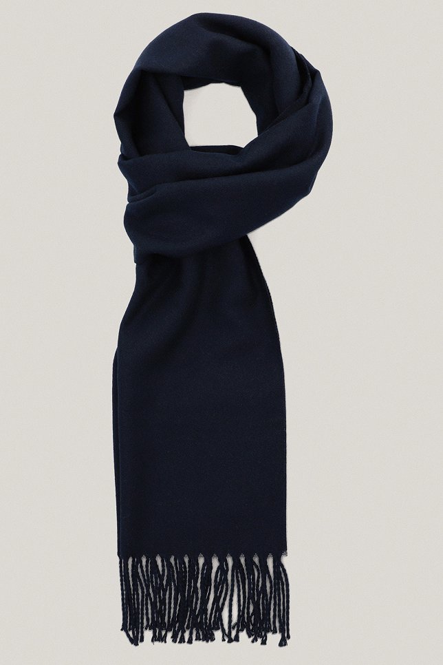 Szal Gładki Granatowy PM21