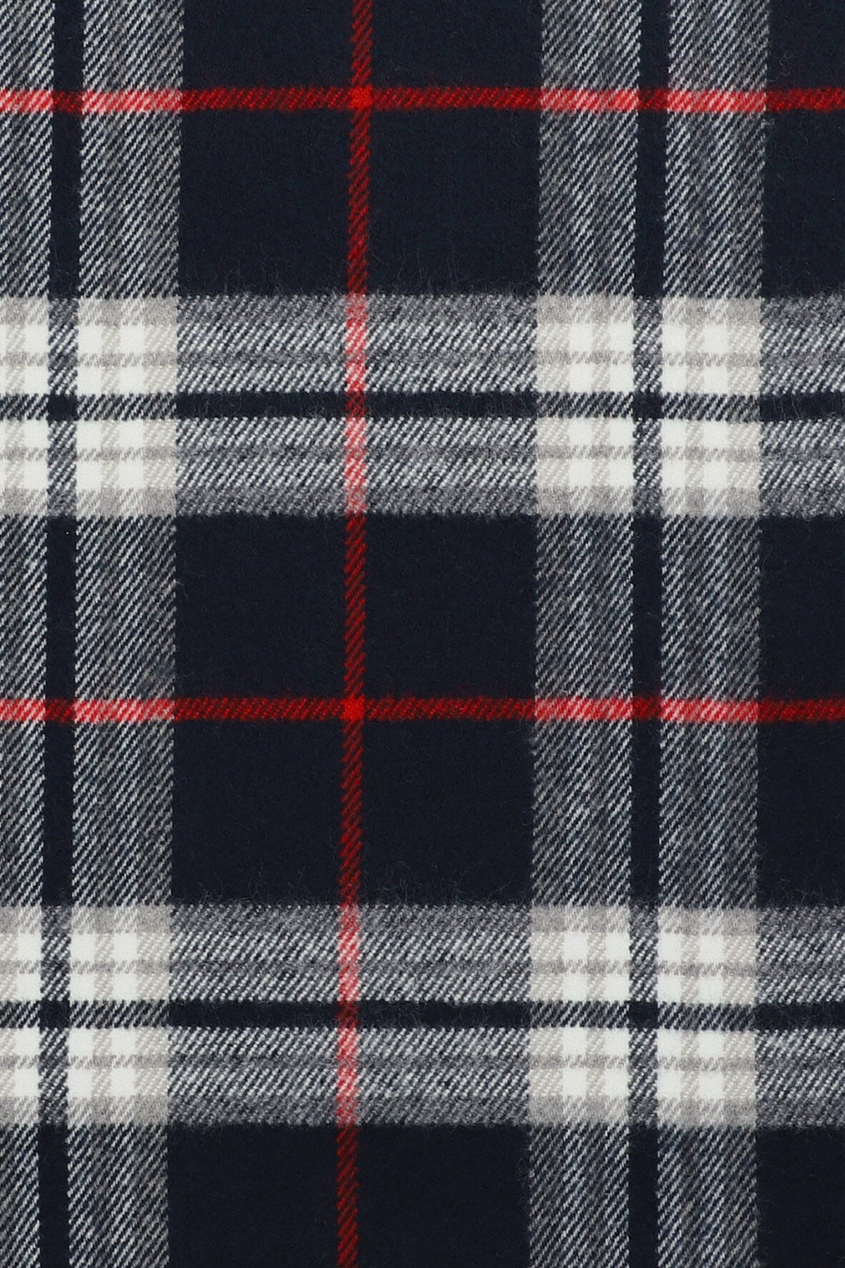 Zestaw Czapka Granatowa i Szal w Kratę 