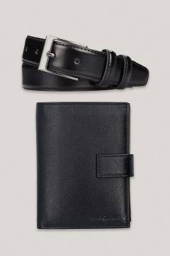 Zestaw Pasek PM8 Plus Portfel PM5 Czarny