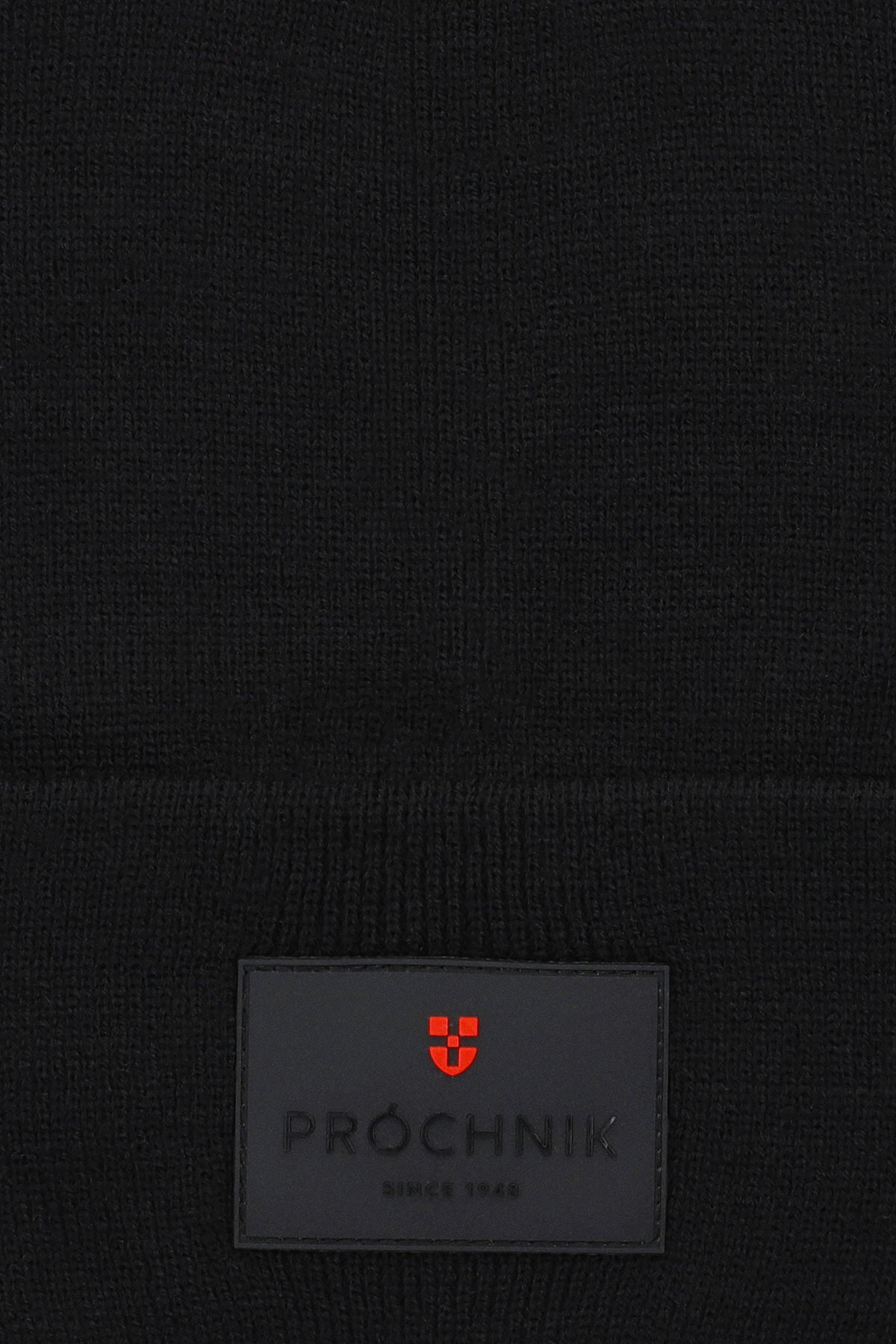 Zestaw Czapka Czarna i Szal w Kratę