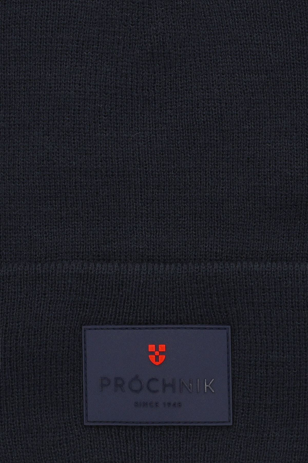 Czapka Granatowa z Prążkowanej Dzianiny PM1
