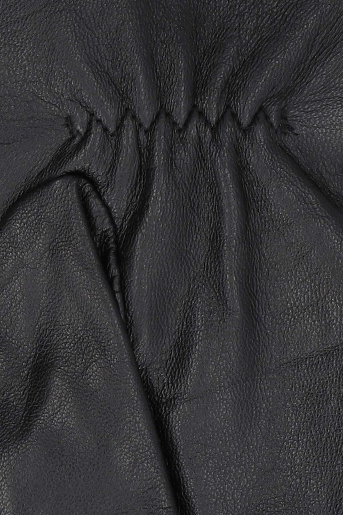 Rękawiczki Skórzane Czarne Touch Screen PM2