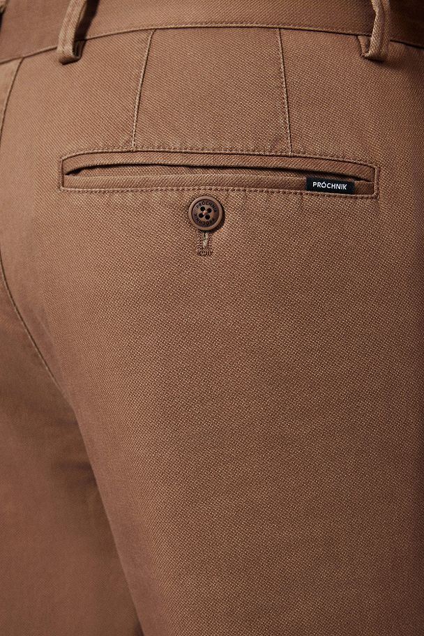 Spodnie Chino Slim Fit Beżowe z Bawełny PM2