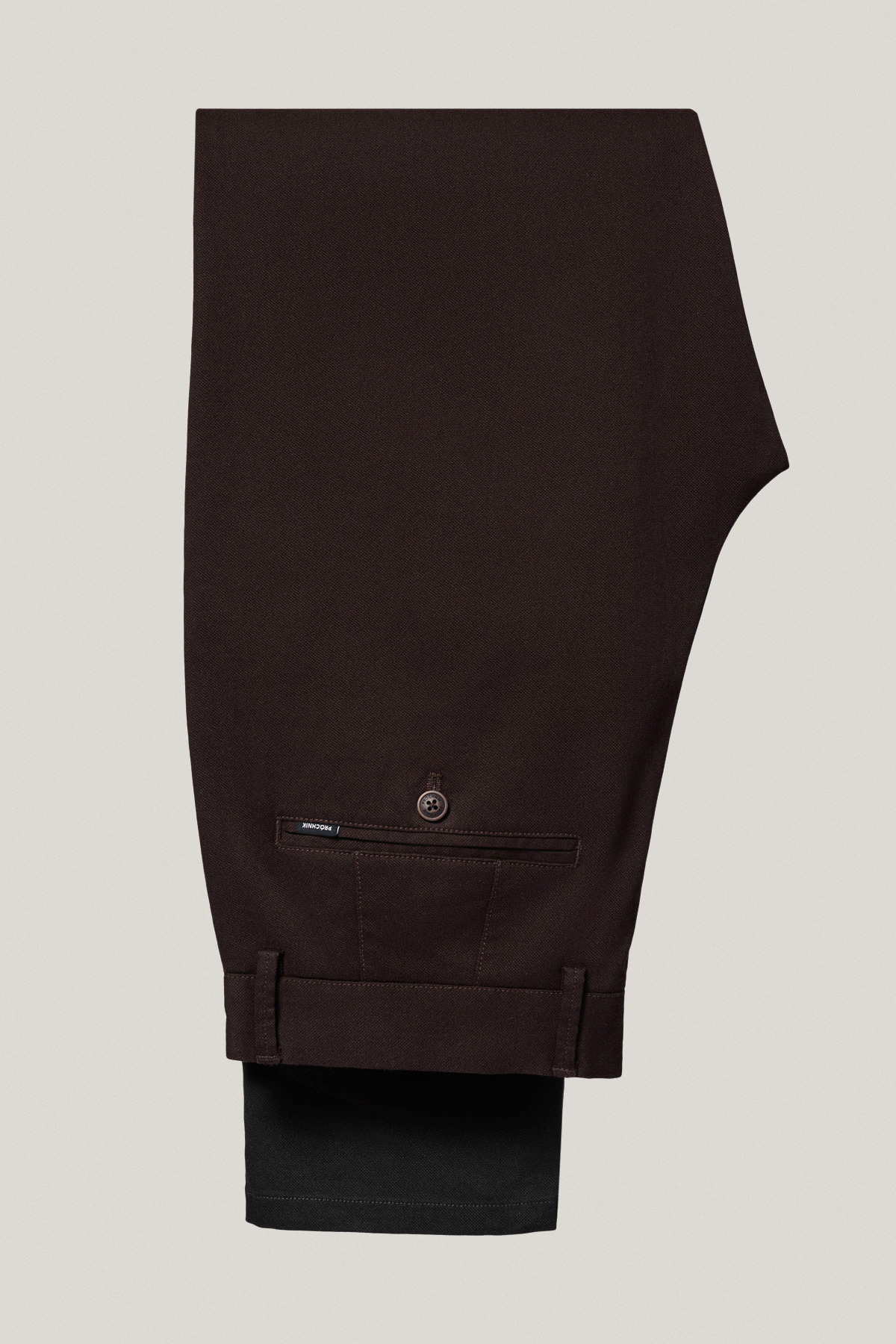 Spodnie Chino Slim Fit Brązowe z Bawełny PM2  