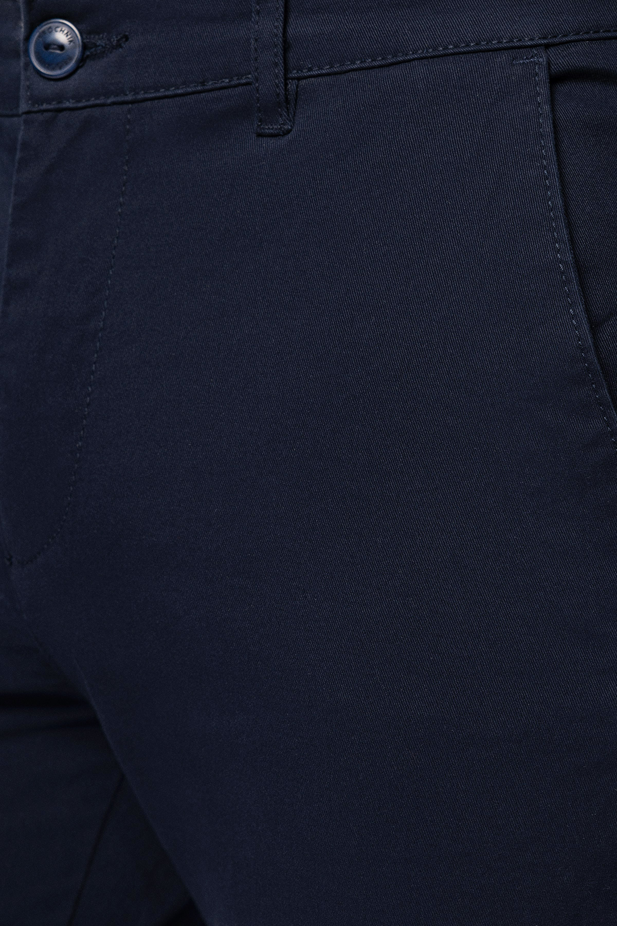 Spodnie Chino Slim Fit Granatowe z Bawełny PM1