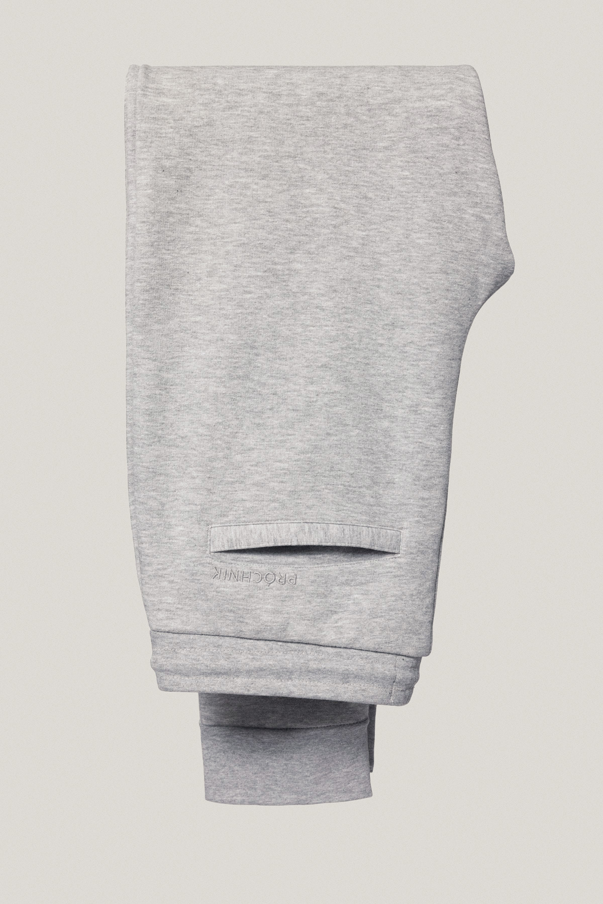 Spodnie Dresowe Szare z Naszywką Bawełniane PM1
