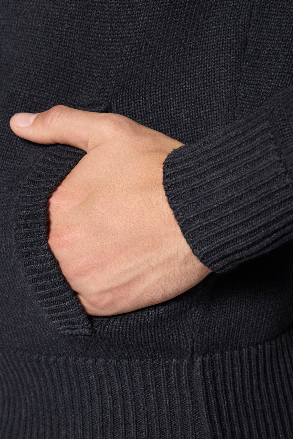 Sweter Rozpinany Grafitowy z Bawełny PM1