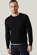 Sweter Czarny Bawełniany O-neck PM17