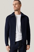 Sweter Granatowy Bawełniany Rozpinany PM18