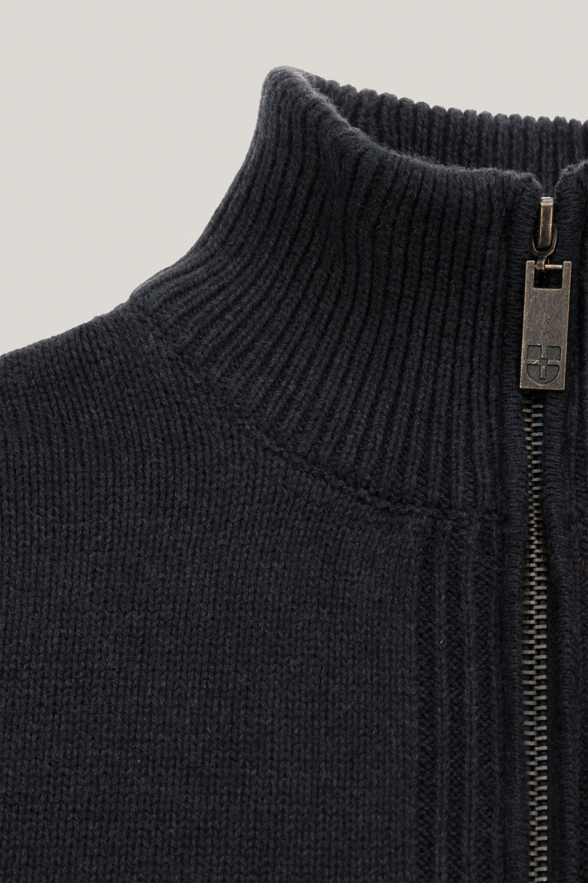 Sweter Rozpinany Grafitowy z Bawełny PM1