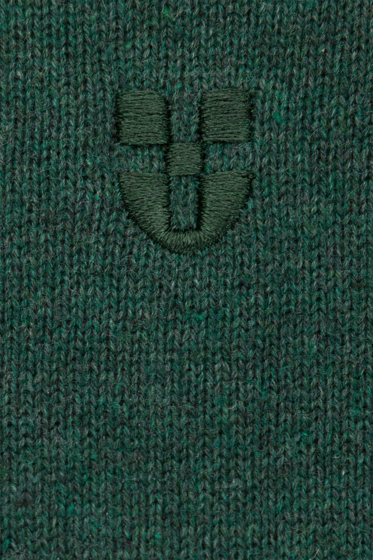 Sweter Zielony Bawełniany V-neck PM2